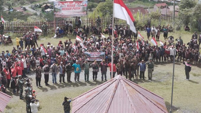 Kodim 1714/PJ, Polri Bersama Pemda Gelar Kirab Merah Putih: Bersatu Dalam Keberagaman, Berdaulat Dalam Persatuan Menjaga NKRI Harga Mati