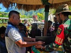 Kodim 1714/Puncak Jaya Gelar Nobar Piala Dunia 2026, Pererat Keakraban Bersama Masyarakat