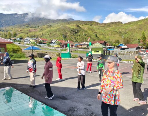 Kodim 1714/Puncak Jaya Laksanakan Kegiatan Jumat Sehat