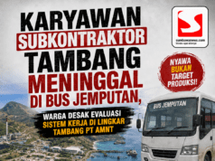 Karyawan Subkontraktor Tambang Meninggal di Bus Jemputan, Warga Desak Evaluasi Sistem Kerja di Lingkar Tambang PT AMNT