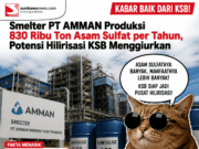Smelter PT AMMAN Produksi 830 Ribu Ton Asam Sulfat per Tahun, Potensi Hilirisasi KSB Menggiurkan