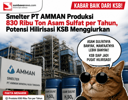 Smelter PT AMMAN Produksi 830 Ribu Ton Asam Sulfat per Tahun, Potensi Hilirisasi KSB Menggiurkan