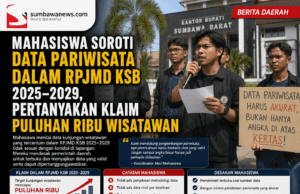 Mahasiswa Soroti Data Pariwisata dalam RPJMD KSB 2025–2029, Pertanyakan Klaim Puluhan Ribu Wisatawan