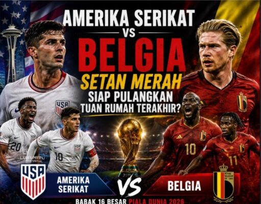Amerika Serikat Lawan Belgia di 16 Besar Piala Dunia 2026, Tuan Rumah Berharap Sejarah Berbalik
