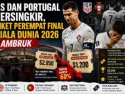 Amerika Serikat dan Portugal Tersingkir, Harga Tiket Perempat Final Piala Dunia 2026 Anjlok Drastis