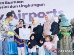 Bandara Syamsudin Noor Bantu Penuhi Gizi 127 Anak Cegah Stunting