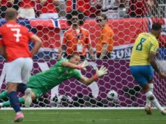 Brasil vs Norwegia Berakhir 0-0 di Babak Pertama, Penalti Guimaraes Gagal Dikonversi