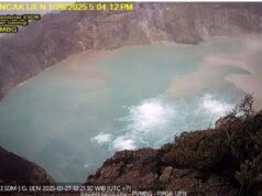 Dinding Kawah Gunung Ijen Longsor, Pengunjung Diminta Jangan Mendekati Dasar Kawah