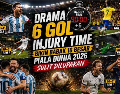 Drama 6 Gol di Injury Time Memukau Babak 16 Besar Piala Dunia 2026