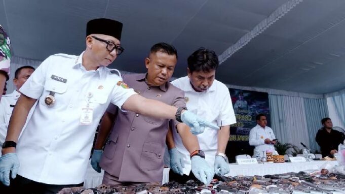 Gubernur Lampung Hadiri Pemusnahan Narkoba dan Senjata Api Ilegal