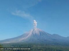 Gunung Semeru Erupsi Pagi Ini, Luncurkan Abu Hingga 1.200 Meter