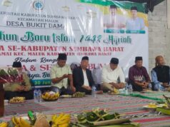 Kasat Pol PP KSB H. Syarifuddin, Kawal Bupati Hadiri Pergelaran Malam 1 Suro di Bukit Damai