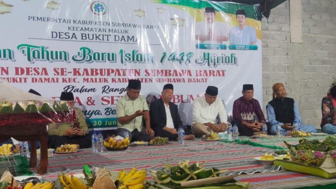 Kasat Pol PP KSB H. Syarifuddin, Kawal Bupati Hadiri Pergelaran Malam 1 Suro di Bukit Damai
