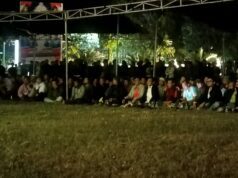 Gelar Nobar Final Pildun 2026, Ribuan Orang Padati Halaman Kantor Bupati Sumbawa