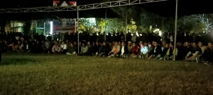 Gelar Nobar Final Pildun 2026, Ribuan Orang Padati Halaman Kantor Bupati Sumbawa