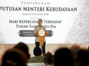 Indonesia Tetapkan 13 Juli sebagai Hari Kepercayaan Terhadap Tuhan Yang Maha Esa