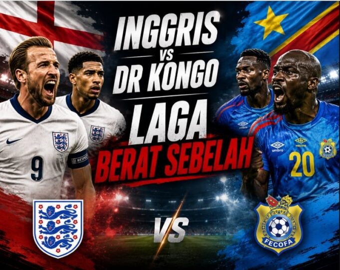 Inggris Hadapi DR Kongo di 32 Besar Piala Dunia 2026 dengan Beban Ekspektasi