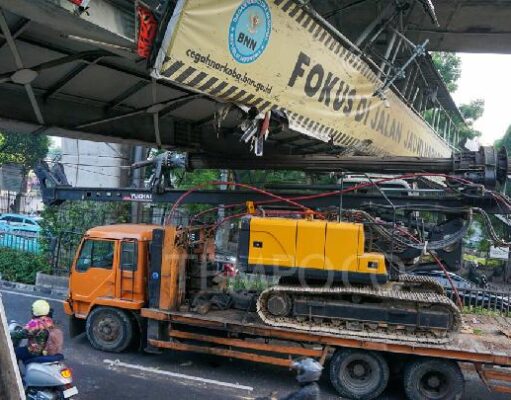 Kerugian Akibat JPO Tendean Rusak Capai Miliaran Rupiah