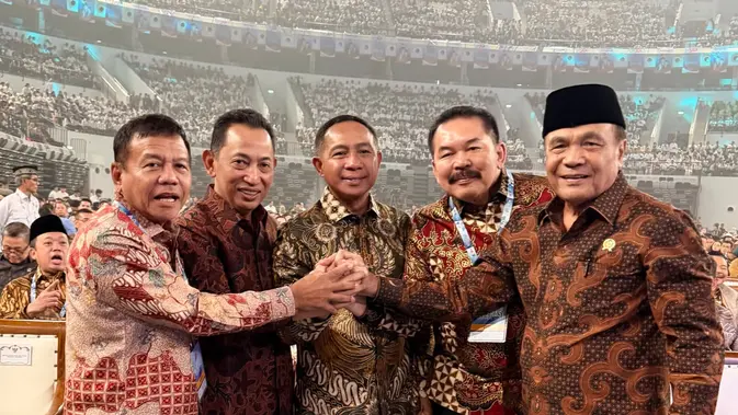 Lima Pimpinan Penegak Hukum Satu Suara di Puncak Harkopnas 2026