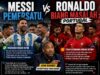 Messi Satukan Argentina, Ronaldo Picau Portugal