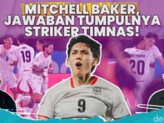 Mitchell Baker Hattrick Debut, Timnas Indonesia Hajar Kamboja 5-1