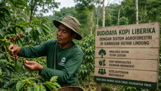 Petani-di-Kaltim-Bangun-Ekonomi-Hijau-Lewat-Kopi-Liberika-di-Hutan-Lindung