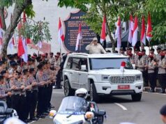 Presiden Prabowo Pimpin Upacara Hari Bhayangkara Ke-80 di Cikeas