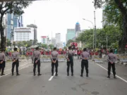 Ratusan Polisi Siaga di Dua Titik Demo Jakarta, Senin Ini