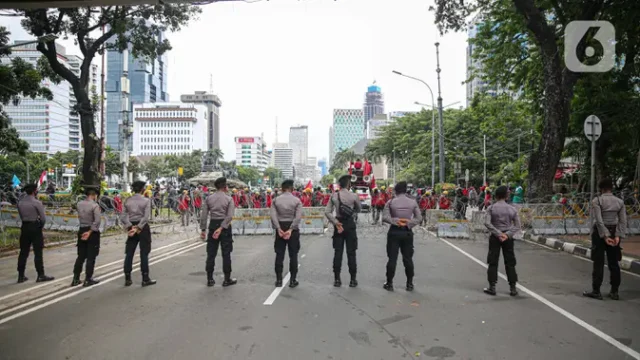 Ratusan-Polisi-Siaga-di-Dua-Titik-Demo-Jakarta-Senin-Ini