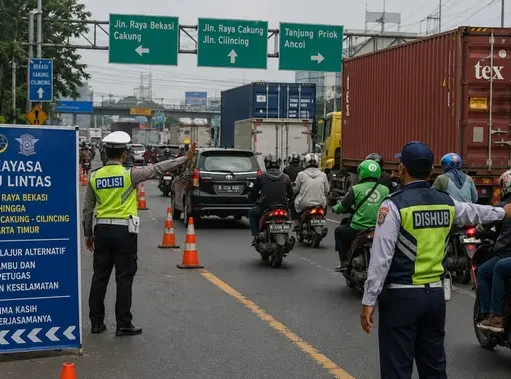 Rekayasa Lalin Bekasi-Cilincing Diperpanjang Usai Macet Parah