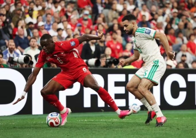 Swiss Unggul 1-0 atas Aljazair di Babak Pertama Piala Dunia 2026