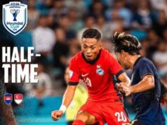 Timnas Singapura Unggul 1-0 Atas Kamboja di Babak Pertama Piala AFF 2026