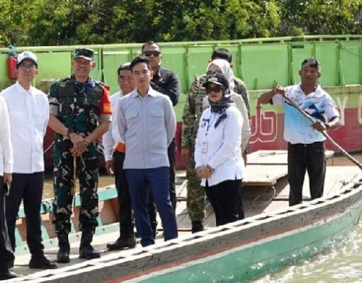 Wapres Gibran Tinjau Pembangunan Jembatan Way Bungur di Lampung Timur