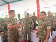Pastikan Kesiapan Prajurit, Wapang TNI Bersama Menhan Tinjau Marshalling Area Yonif TP 937/Satria Kalijaga