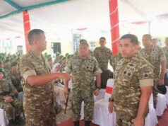 Pastikan Kesiapan Prajurit, Wapang TNI Bersama Menhan Tinjau Marshalling Area Yonif TP 937/Satria Kalijaga