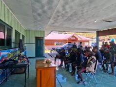 Kodim 1714/Puncak Jaya Gelar Nobar Pertandingan Piala Dunia 2026 di Kab. Puncak Jaya