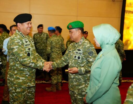 Irjen TNI Pimpin Laporan Korps Kenaikan Pangkat 105 Pati TNI