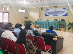 Babinsa Koramil Kuala Kencana Hadiri Sosialisasi PHBS dan Pencegahan HIV/AIDS