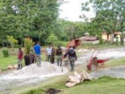 TMMD Ke-129 Hari Kedua TA 2026 Pembuatan Jalan Cor di Kampung Sesor, Tingkatkan Akses dan Kesejahteraan Masyarakat