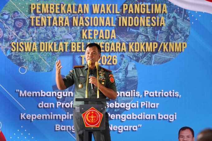 Wapang TNI Bekali Peserta Diklat Bela Negara KDKMP/KNMP, Tanamkan Jiwa Patriot, Nasionalis, dan Profesional