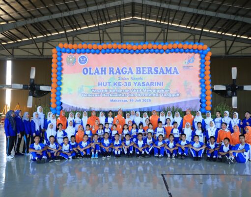 Olahraga Bersama Warnai Peringatan HUT Ke-38 Yasarini di Lanud Sultan Hasanuddin