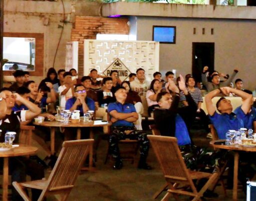 Semarak Nobar Gembira Final Piala Dunia 2026, Lanud Sultan Hasanuddin Pererat Kebersamaan
