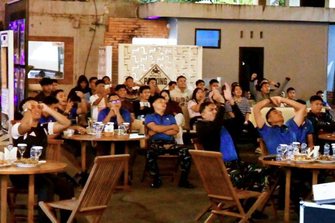 Semarak Nobar Gembira Final Piala Dunia 2026, Lanud Sultan Hasanuddin Pererat Kebersamaan