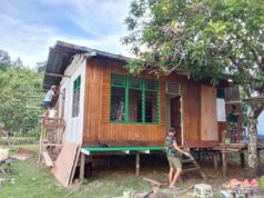 TMMD Ke-129 Kodim 1807/Sorong Selatan Mulai Wujudkan Rumah Layak Huni, Rehab RTLH Milik Ibu Diana Capai 25 Persen