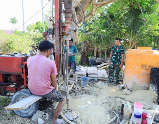 TMMD Ke-129 Bawa Harapan Baru, Sumur Bor Dibangun untuk Warga Bokimaake