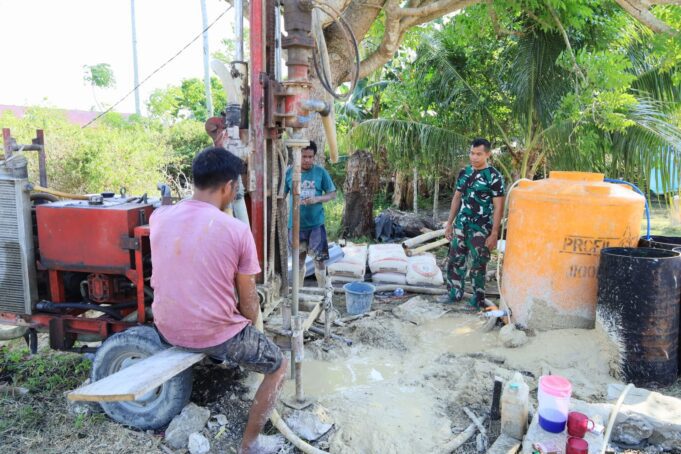 TMMD Ke-129 Bawa Harapan Baru, Sumur Bor Dibangun untuk Warga Bokimaake