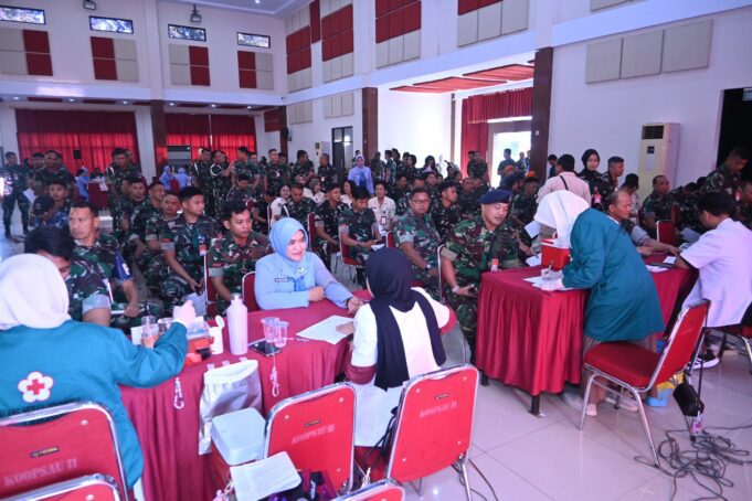 Lanud Sultan Hasanuddin Bersama Satuan TNI AU Makassar Gelar Donor Darah, Wujud Nyata Pengabdian bagi Kemanusiaan