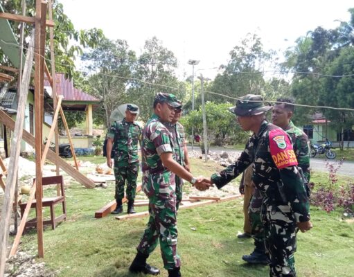 Tim Wasev TMMD Ke-129 Tinjau Langsung Kampung Sesor, Pastikan Program TMMD Kodim 1807/Sorong Selatan Berjalan Optimal