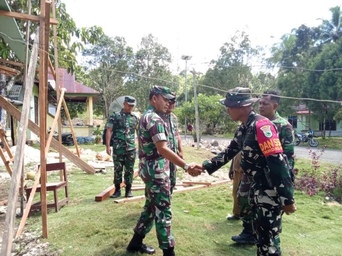 Tim Wasev TMMD Ke-129 Tinjau Langsung Kampung Sesor, Pastikan Program TMMD Kodim 1807/Sorong Selatan Berjalan Optimal