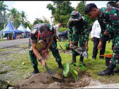 Hijaukan Kampung, Sejahterakan Warga! Satgas TMMD Ke-129 Tanam 500 Pohon Produktif untuk Masa Depan Masyarakat Sesor